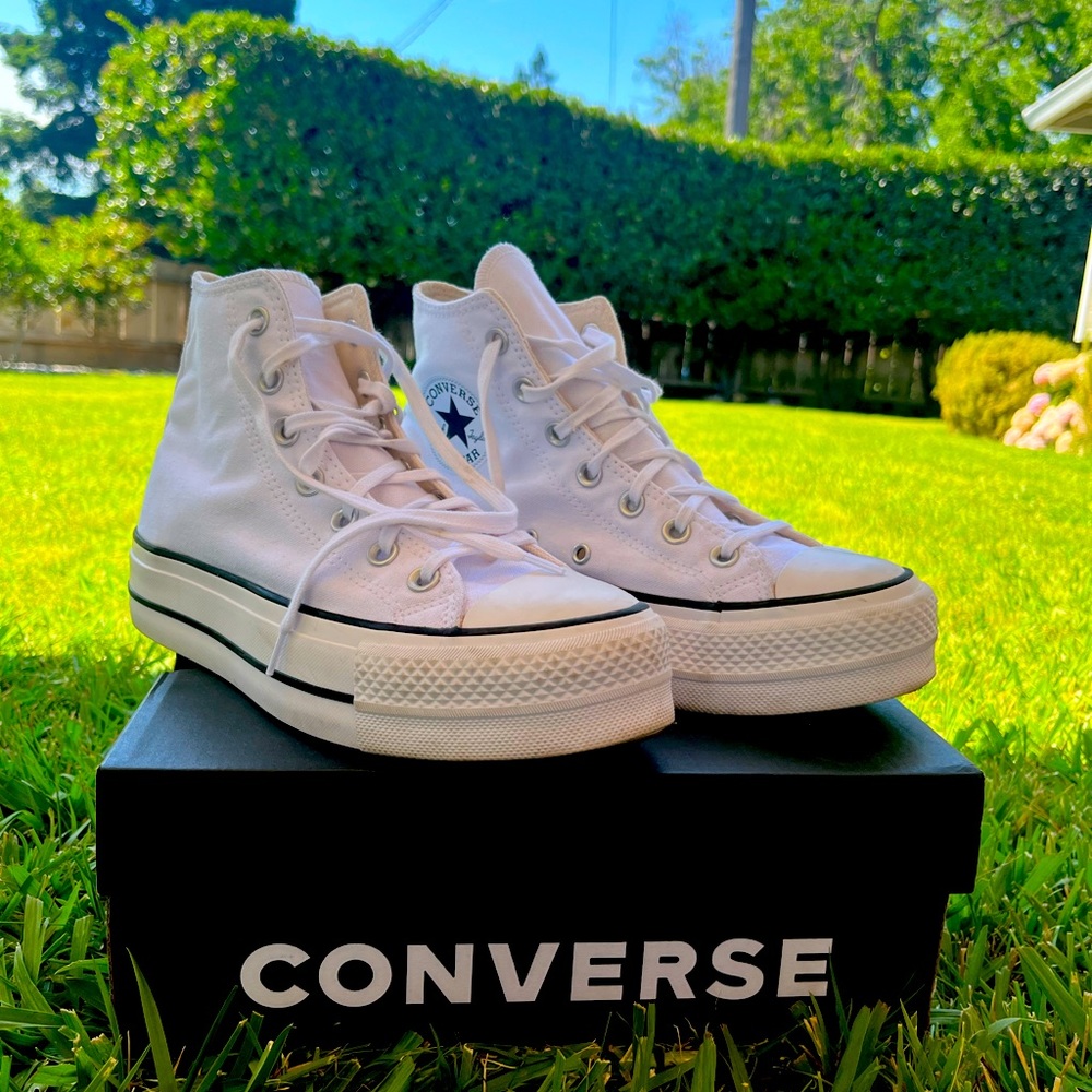 White Platform All Star Converse!